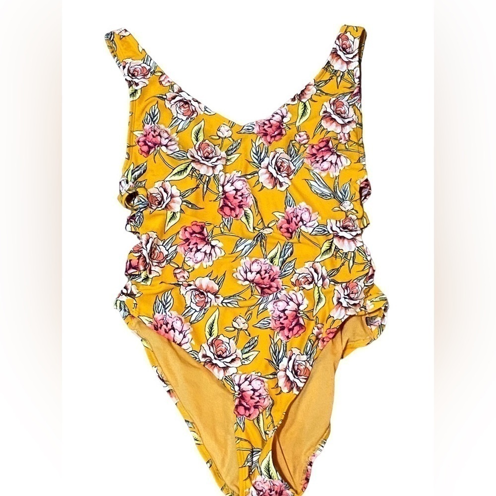 Xhilaration Bathing Suit with side kris-cross cut outs